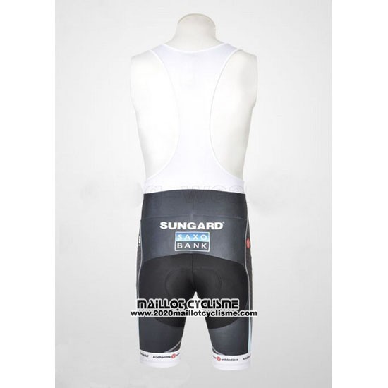 2011 Maillot Ciclismo Saxo Bank Bleu Clair Manches Courtes et Cuissard